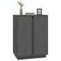 Solid gray pine wood sideboard 60x35x80 cm by vidaXL, Sideboards - Ref: Foro24-814491, Price: 89,65 €, Discount: %