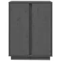 Solid gray pine wood sideboard 60x35x80 cm by vidaXL, Sideboards - Ref: Foro24-814491, Price: 89,65 €, Discount: %
