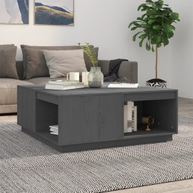 Solid gray pine wood coffee table 100x101x40.5 cm by vidaXL, Coffee table - Ref: Foro24-814521, Price: 190,09 €, Discount: %