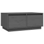 Couchtisch aus massivem grauem Kiefernholz, 80 x 50 x 35 cm von vidaXL, Couchtisch - Ref: Foro24-814441, Preis: 77,92 €, Raba...