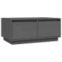 Couchtisch aus massivem grauem Kiefernholz, 80 x 50 x 35 cm von vidaXL, Couchtisch - Ref: Foro24-814441, Preis: 77,92 €, Raba...