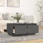 Couchtisch aus massivem grauem Kiefernholz, 80 x 50 x 35 cm von vidaXL, Couchtisch - Ref: Foro24-814441, Preis: 77,92 €, Raba...