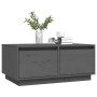 Couchtisch aus massivem grauem Kiefernholz, 80 x 50 x 35 cm von vidaXL, Couchtisch - Ref: Foro24-814441, Preis: 77,92 €, Raba...
