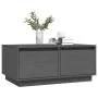 Couchtisch aus massivem grauem Kiefernholz, 80 x 50 x 35 cm von vidaXL, Couchtisch - Ref: Foro24-814441, Preis: 77,92 €, Raba...