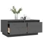 Couchtisch aus massivem grauem Kiefernholz, 80 x 50 x 35 cm von vidaXL, Couchtisch - Ref: Foro24-814441, Preis: 77,92 €, Raba...