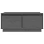 Solid gray pine wood coffee table 80x50x35 cm by vidaXL, Coffee table - Ref: Foro24-814441, Price: 77,92 €, Discount: %