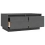 Couchtisch aus massivem grauem Kiefernholz, 80 x 50 x 35 cm von vidaXL, Couchtisch - Ref: Foro24-814441, Preis: 77,92 €, Raba...