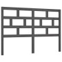 Bettkopfteil aus massivem grauem Kiefernholz, 126 x 4 x 100 cm von vidaXL, Kopf- und Fußteile - Ref: Foro24-814186, Preis: 54...