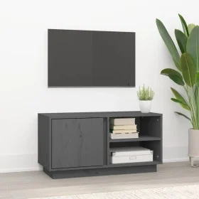TV-Schrank aus massivem grauem Kiefernholz 80x35x40,5 cm von vidaXL, TV-Möbel - Ref: Foro24-814466, Preis: 62,73 €, Rabatt: %