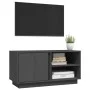 Mueble de TV madera maciza de pino gris 80x35x40,5 cm de vidaXL, Muebles TV - Ref: Foro24-814466, Precio: 62,73 €, Descuento: %