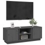 TV-Schrank aus massivem, grauem Kiefernholz, 110 x 35 x 40,5 cm von vidaXL, TV-Möbel - Ref: Foro24-814476, Preis: 66,99 €, Ra...