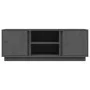 TV cabinet solid gray pine wood 110x35x40.5 cm by vidaXL, TV Furniture - Ref: Foro24-814476, Price: 66,99 €, Discount: %