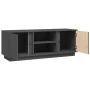 TV-Schrank aus massivem, grauem Kiefernholz, 110 x 35 x 40,5 cm von vidaXL, TV-Möbel - Ref: Foro24-814476, Preis: 66,99 €, Ra...