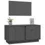 TV-Ständer aus massivem Kiefernholz grau 80x35x40,5 cm von vidaXL, TV-Möbel - Ref: Foro24-814471, Preis: 63,11 €, Rabatt: %