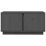 Solid pine wood TV stand in gray, 80x35x40.5 cm by vidaXL, TV Furniture - Ref: Foro24-814471, Price: 62,44 €, Discount: %
