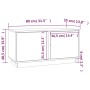 TV-Ständer aus massivem Kiefernholz grau 80x35x40,5 cm von vidaXL, TV-Möbel - Ref: Foro24-814471, Preis: 63,11 €, Rabatt: %