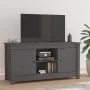 TV-Schrank aus massivem Kiefernholz, grau, 103 x 36,5 x 52 cm von vidaXL, TV-Möbel - Ref: Foro24-814586, Preis: 87,36 €, Raba...