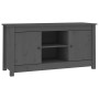 TV-Schrank aus massivem Kiefernholz, grau, 103 x 36,5 x 52 cm von vidaXL, TV-Möbel - Ref: Foro24-814586, Preis: 88,34 €, Raba...