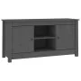 TV-Schrank aus massivem Kiefernholz, grau, 103 x 36,5 x 52 cm von vidaXL, TV-Möbel - Ref: Foro24-814586, Preis: 87,36 €, Raba...