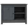 Mueble de TV de madera maciza de pino gris 70x36,5x52 cm de vidaXL, Muebles TV - Ref: Foro24-814581, Precio: 68,66 €, Descuen...