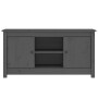 TV-Schrank aus massivem Kiefernholz, grau, 103 x 36,5 x 52 cm von vidaXL, TV-Möbel - Ref: Foro24-814586, Preis: 88,34 €, Raba...
