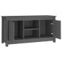TV-Schrank aus massivem Kiefernholz, grau, 103 x 36,5 x 52 cm von vidaXL, TV-Möbel - Ref: Foro24-814586, Preis: 87,36 €, Raba...
