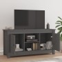 TV-Schrank aus massivem Kiefernholz, grau, 103 x 36,5 x 52 cm von vidaXL, TV-Möbel - Ref: Foro24-814586, Preis: 88,34 €, Raba...