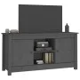 TV-Schrank aus massivem Kiefernholz, grau, 103 x 36,5 x 52 cm von vidaXL, TV-Möbel - Ref: Foro24-814586, Preis: 87,36 €, Raba...