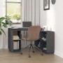 Schreibtisch aus massivem grauem Kiefernholz, 110 x 50 x 75 cm von vidaXL, Schreibtische - Ref: Foro24-814506, Preis: 208,59 ...