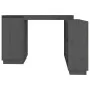 Schreibtisch aus massivem grauem Kiefernholz, 110 x 50 x 75 cm von vidaXL, Schreibtische - Ref: Foro24-814506, Preis: 205,49 ...