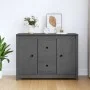 Solid gray pine wood sideboard 100x35x74 cm by vidaXL, Sideboards - Ref: Foro24-814566, Price: 155,06 €, Discount: %