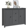 Sideboard aus massivem grauem Kiefernholz, 100 x 35 x 74 cm von vidaXL, Sideboards - Ref: Foro24-814566, Preis: 157,01 €, Rab...
