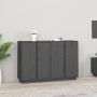 Sideboard aus massivem grauem Kiefernholz, 120 x 35 x 80 cm von vidaXL, Sideboards - Ref: Foro24-814496, Preis: 152,64 €, Rab...