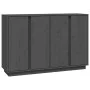 Sideboard aus massivem grauem Kiefernholz, 120 x 35 x 80 cm von vidaXL, Sideboards - Ref: Foro24-814496, Preis: 151,09 €, Rab...