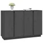 Sideboard aus massivem grauem Kiefernholz, 120 x 35 x 80 cm von vidaXL, Sideboards - Ref: Foro24-814496, Preis: 151,09 €, Rab...