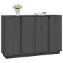 Solid gray pine wood sideboard 120x35x80 cm by vidaXL, Sideboards - Ref: Foro24-814496, Price: 152,64 €, Discount: %
