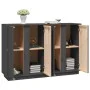 Sideboard aus massivem grauem Kiefernholz, 120 x 35 x 80 cm von vidaXL, Sideboards - Ref: Foro24-814496, Preis: 151,09 €, Rab...