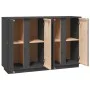 Sideboard aus massivem grauem Kiefernholz, 120 x 35 x 80 cm von vidaXL, Sideboards - Ref: Foro24-814496, Preis: 151,09 €, Rab...