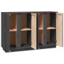 Solid gray pine wood sideboard 120x35x80 cm by vidaXL, Sideboards - Ref: Foro24-814496, Price: 152,64 €, Discount: %