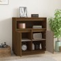 Honey brown solid pine wood sideboard 70x34x80 cm by vidaXL, Sideboards - Ref: Foro24-814387, Price: 77,92 €, Discount: %