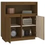 Honey brown solid pine wood sideboard 70x34x80 cm by vidaXL, Sideboards - Ref: Foro24-814387, Price: 77,92 €, Discount: %