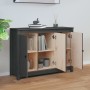 Aparador de madera maciza de pino gris 100x35x74 cm de vidaXL, Aparadores - Ref: Foro24-814561, Precio: 140,29 €, Descuento: %