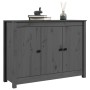 Aparador de madera maciza de pino gris 100x35x74 cm de vidaXL, Aparadores - Ref: Foro24-814561, Precio: 140,29 €, Descuento: %