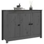 Solid gray pine wood sideboard 100x35x74 cm by vidaXL, Sideboards - Ref: Foro24-814561, Price: 138,51 €, Discount: %