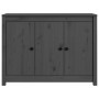 Aparador de madera maciza de pino gris 100x35x74 cm de vidaXL, Aparadores - Ref: Foro24-814561, Precio: 140,29 €, Descuento: %