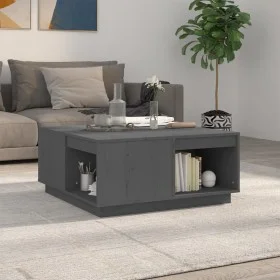 Couchtisch aus massivem grauem Kiefernholz, 80 x 81 x 36,5 cm von vidaXL, Couchtisch - Ref: Foro24-814526, Preis: 91,51 €, Ra...