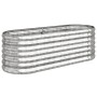 Pflanzgefäß aus silber pulverbeschichtetem Stahl, 114 x 40 x 68 cm von vidaXL, Töpfe und Pflanzgefäße - Ref: Foro24-318867, P...
