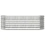 Pflanzgefäß aus silber pulverbeschichtetem Stahl, 114 x 40 x 68 cm von vidaXL, Töpfe und Pflanzgefäße - Ref: Foro24-318867, P...