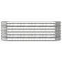 Pflanzgefäß aus silber pulverbeschichtetem Stahl, 114 x 40 x 68 cm von vidaXL, Töpfe und Pflanzgefäße - Ref: Foro24-318867, P...