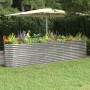 Jardinera arriate acero recubrimiento polvo plata 332x40x68 cm de vidaXL, Maceteros y jardineras - Ref: Foro24-318912, Precio...